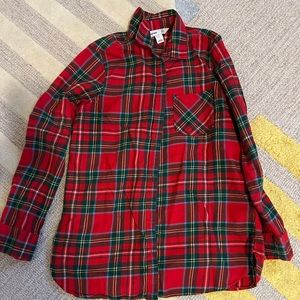 Old Navy plaid flannel size small